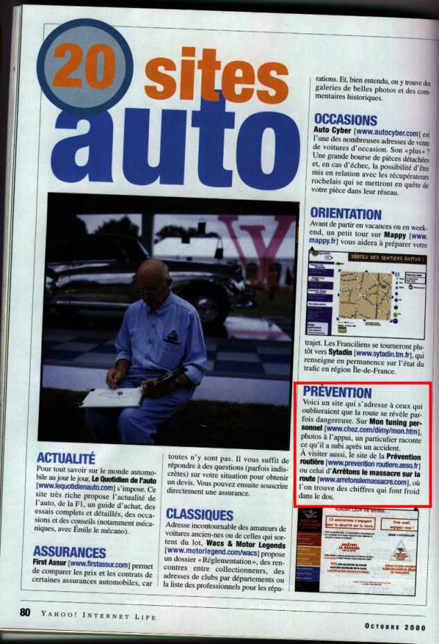 Yahoo Mag Octobre 2000...